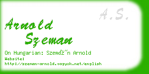 arnold szeman business card